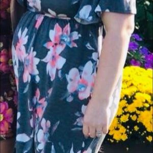 Pink Blush Maternity Dress